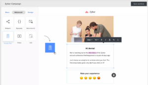 Zoho Campaignes Template Builder