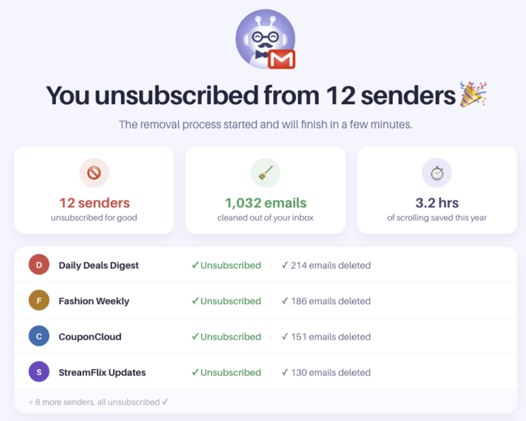 Gmail Unsubscribe Chrome Extension