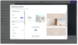 Add new section
