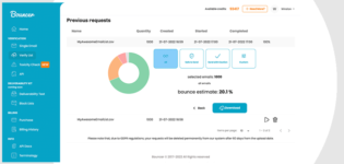 bounce estimates