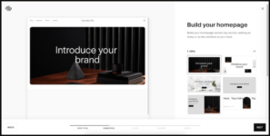 Build homepage