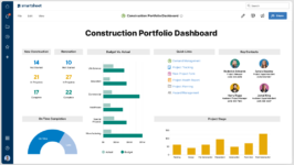 Construction portfolio dashboard
