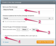 create drip campaigne