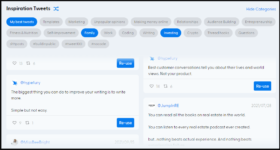 Inspirational tweets