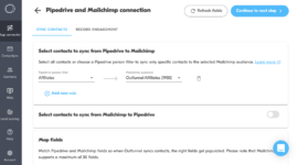 mailchimp connection