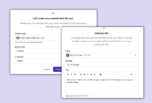 Personalise your site