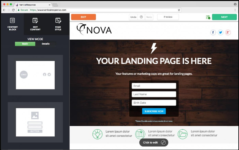 vetical response landing page builder