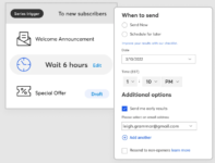 welcome email