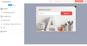 Zoho Campaignes Pop-up Form