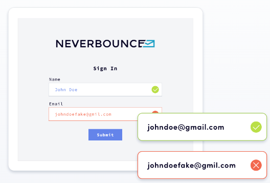 15 Email List Cleaning & Validation Tools we Tested (2026) 6 NeverBounce real-time validation widget