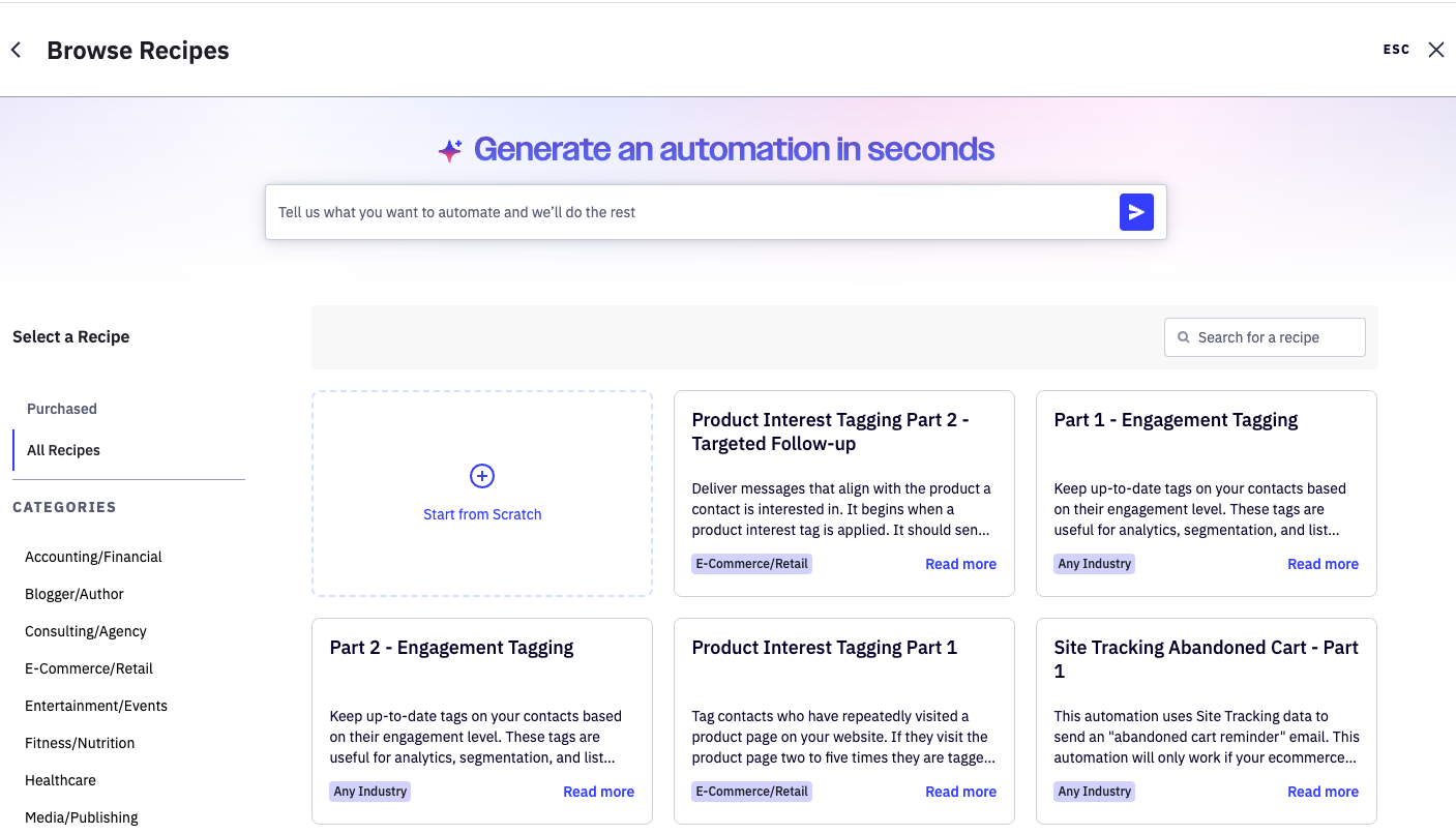ActiveCampaign personalized campaign templates