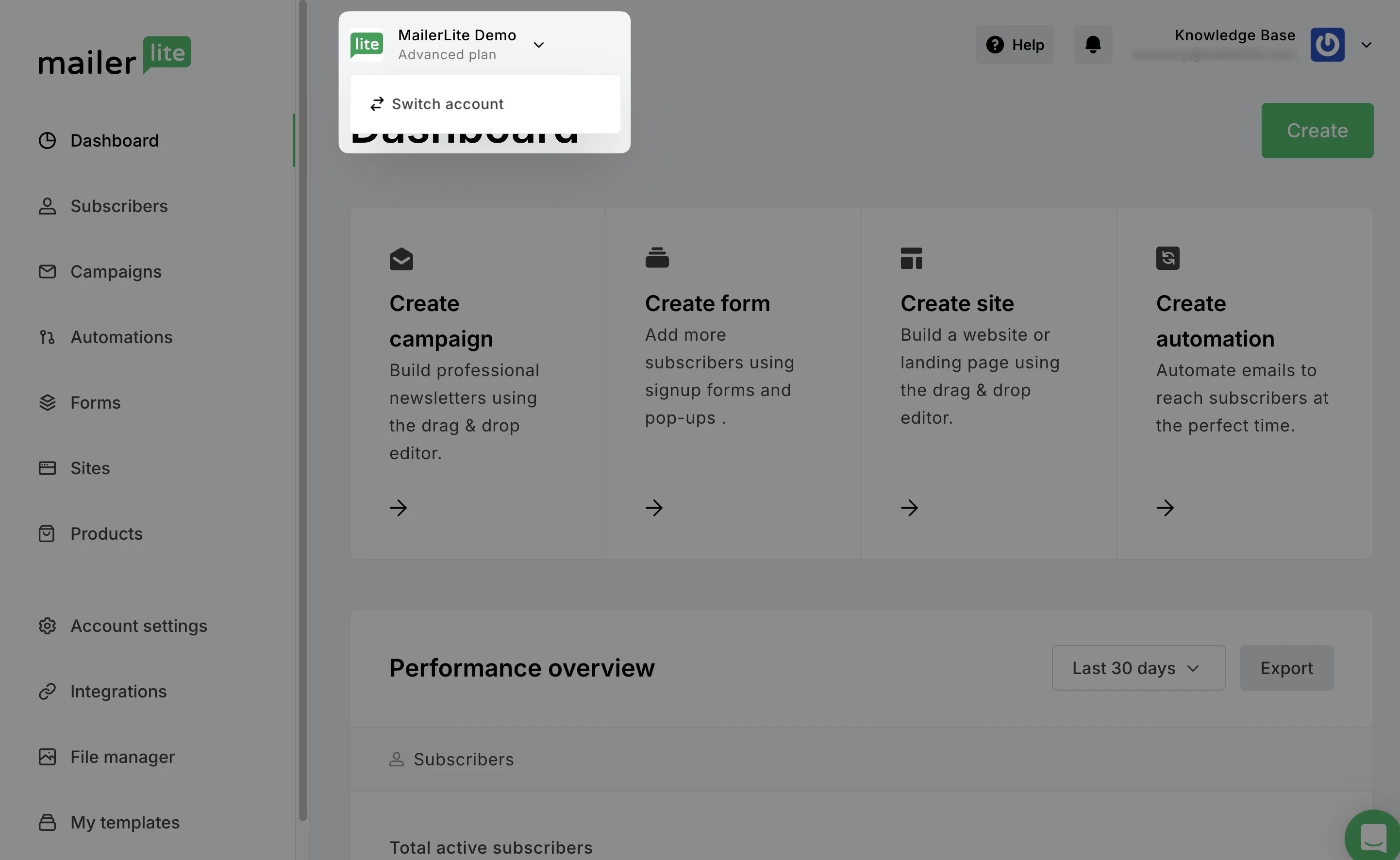 MailerLite Agency Account